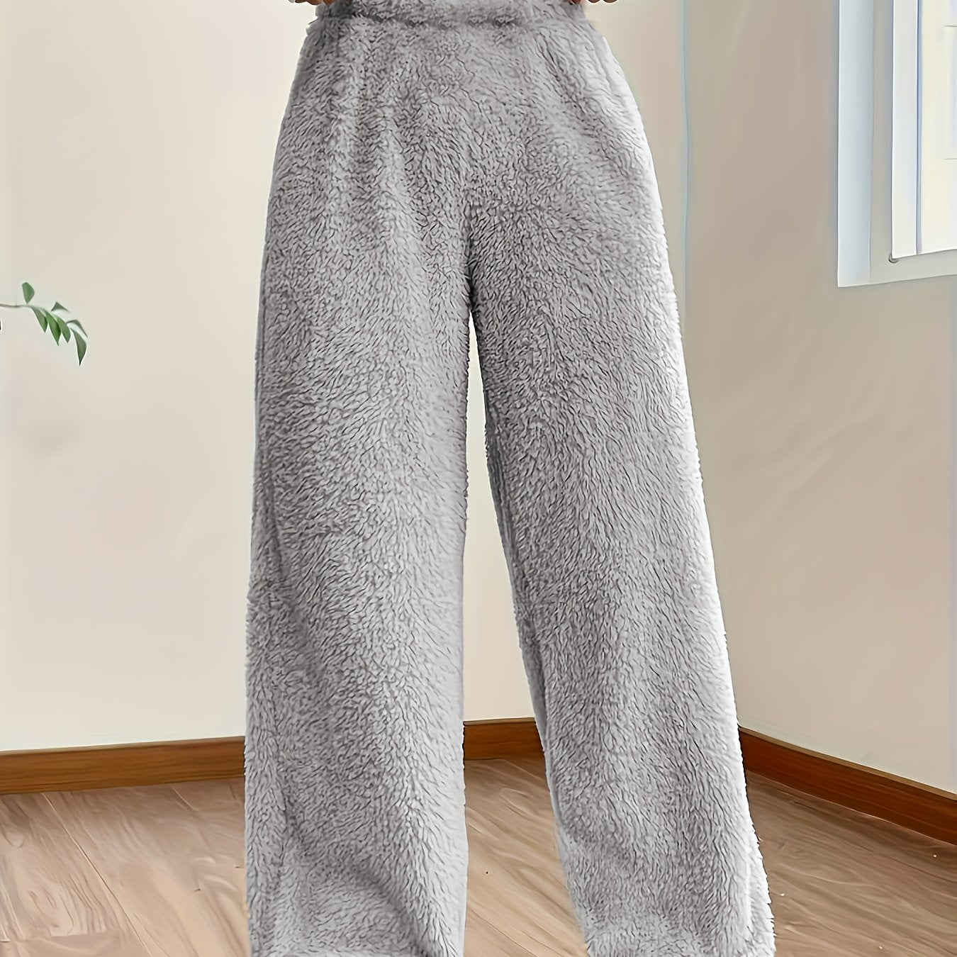 Pantalon en Polaire | Taille Haute | Doux & Confortable