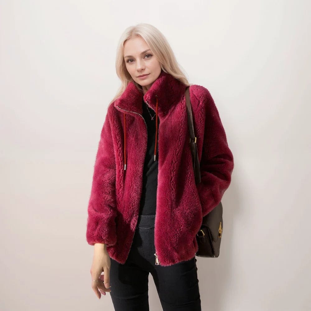 Veste en fausse fourrure | Chaleur & Élégance | Col montant