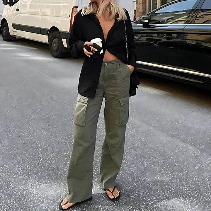 Pantalon Cargo Large | Coupe Décontractée | Tendance & Fonctionnel