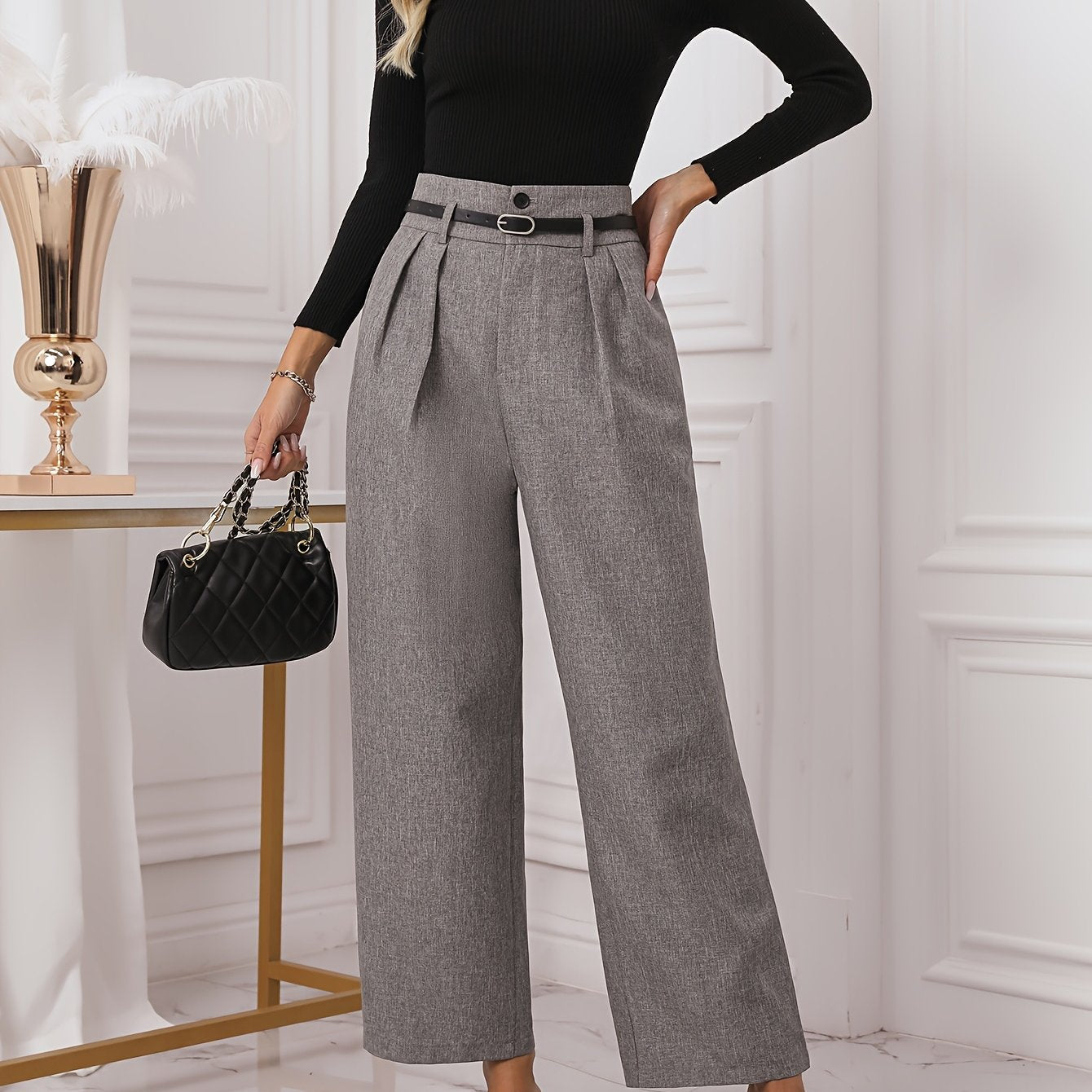 Pantalon Large Élégant | Chic & Intemporel | Idéal pour le Bureau