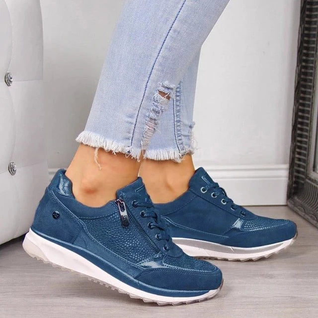 Baskets Compensées Pailletées | Stylées & Confortables | Sport Chic