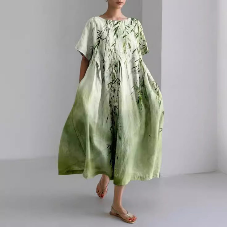 Robe Longue Bohème | Coton Léger | Élégance & Confort