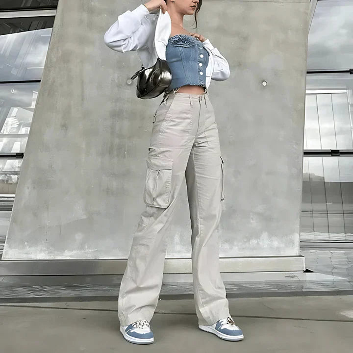 Pantalon Cargo Large | Coupe Décontractée | Tendance & Fonctionnel