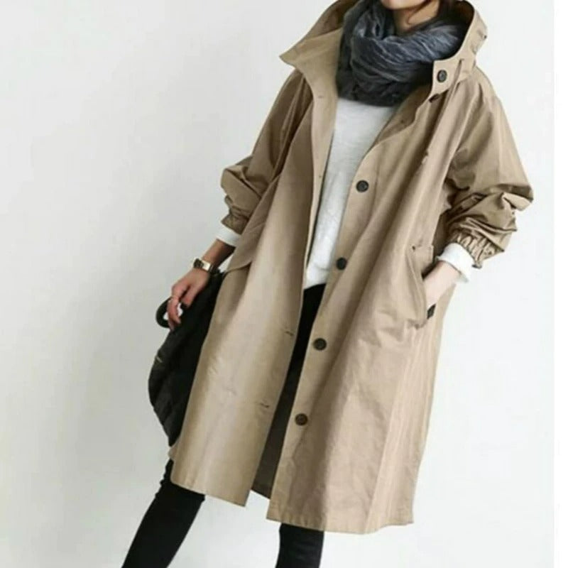 Trench Oversize | Élégance Décontractée | Coupe Longue et Confortable