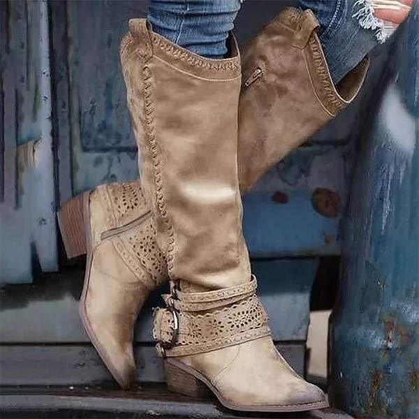 Bottes Cowboy Vintage | Style Western | Élégance et Confort