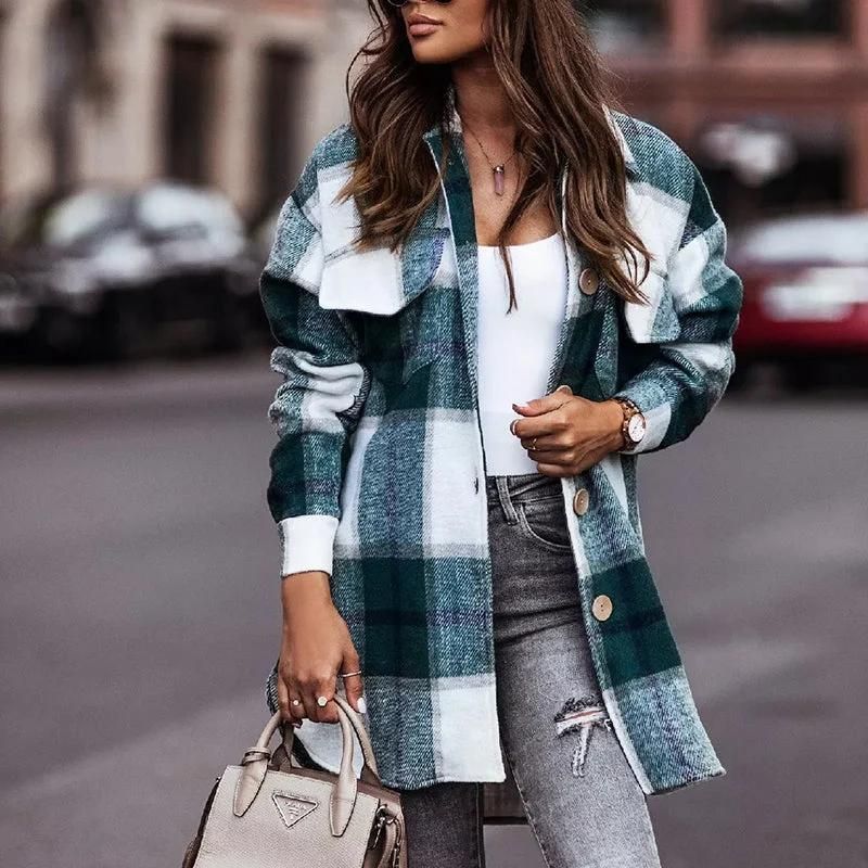 Veste à Carreaux en Flanelle | Confort & Style | Coupe Oversize